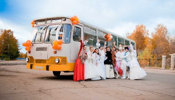 Аренда автобуса на свадьбу